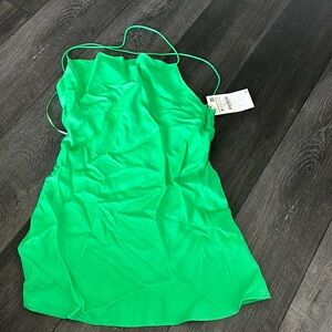 Lime green Zara Mini dress size medium - new never worn ( bought 2 on accident )